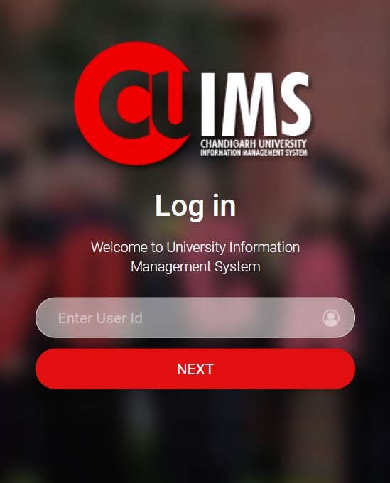 Cuims login page.
