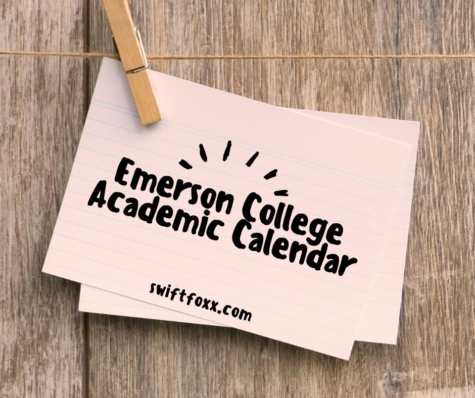 Academic Calendar Emerson - Halie Kerrill