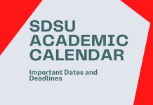 SDSU Academic Calendar.