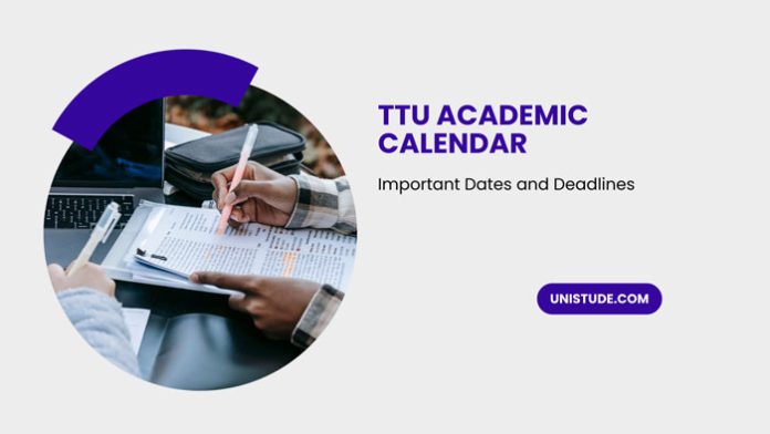 TTU academic calendar.